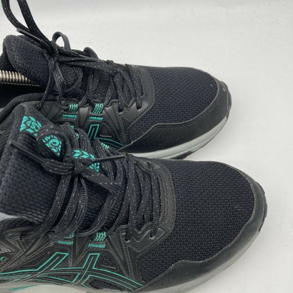 Asics Gel Venture 8 Womens Hiking Trail Running Shoes Black Blue Size 9 EU 40.5 - Picture 9 of 11